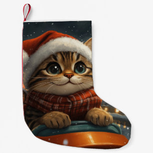 Bengalisch Cat Roller Untersetzer Weihnachten Kleiner Weihnachtsstrumpf
