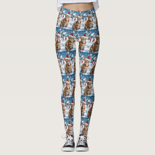 Bengalisch Cat Winter Wonderland Weihnachtsfreude Leggings