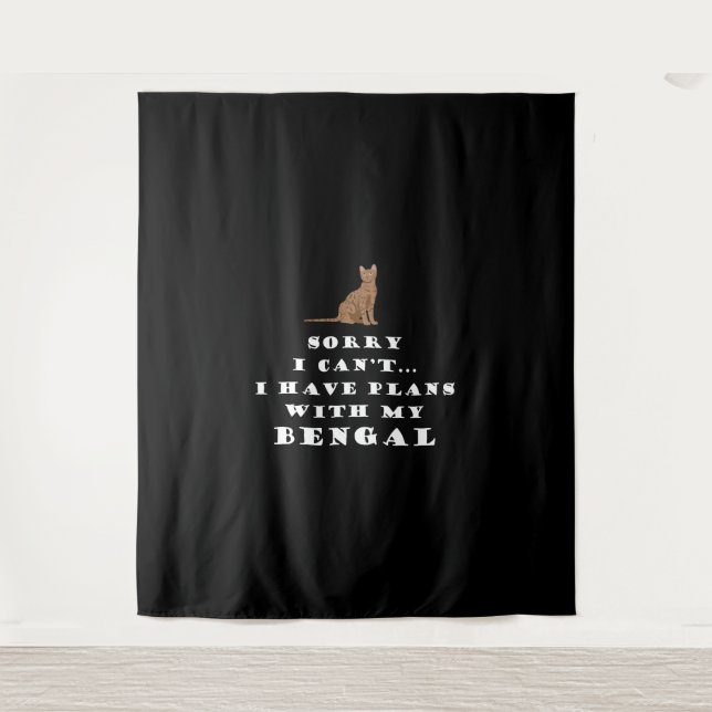 Bengalisch Katzen Katzen Niedlich Funny Wandteppich (Vorderseite)