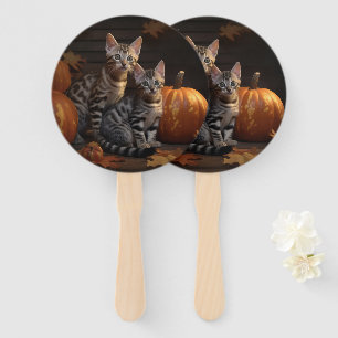 Bengalisch Kitten Autumn Delight Pumpkin Fächer