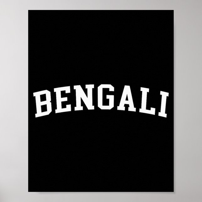 Bengalisch  poster (Vorne)