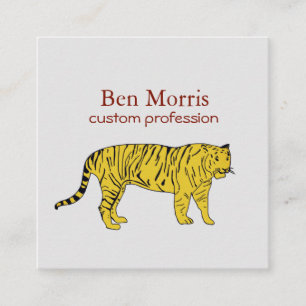 Bengalisch Tiger Custom Business Card Quadratische Visitenkarte