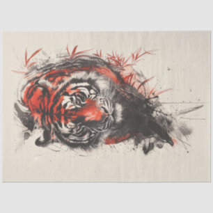 Bengalisch Tiger Portrait Seidenpapier
