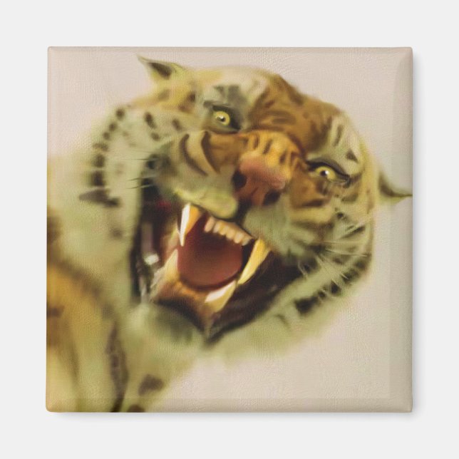 Bengalisch Tiger Wildlife Big Cat Lover Foto Magnet (Vorne)
