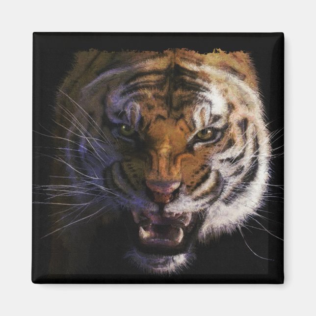 Bengalisch Tiger Wildlife Big Cat Lover Foto Magnet (Vorne)
