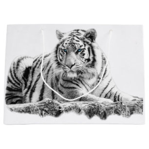 Bengalisch White Tiger Große Geschenktüte