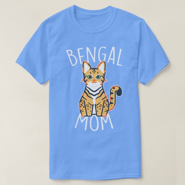 Bengalische Cat-Mama T-Shirt (Design vorne)