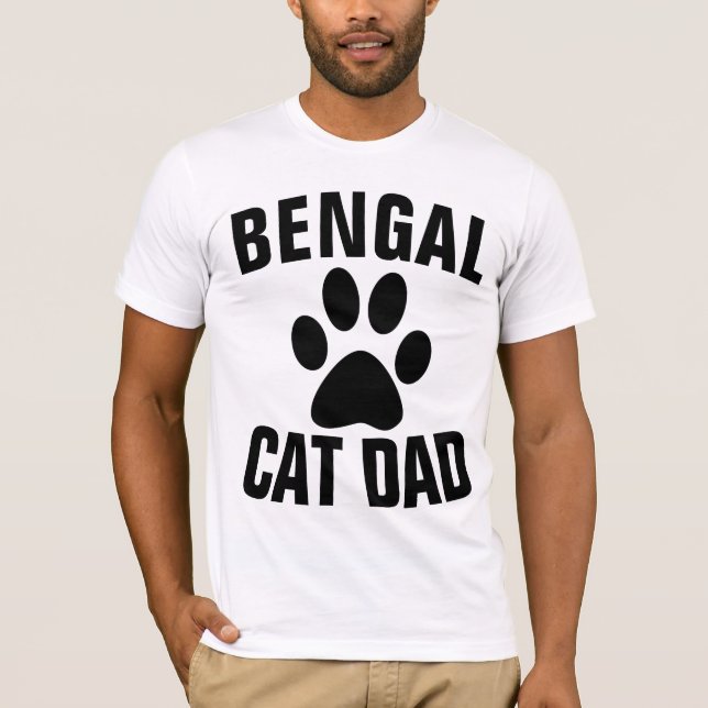 BENGALISCHE CAT VATER-T - Shirt (Vorderseite)