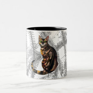 Bengalische Cat Zwei-Tone-Kaffee-Tasse Zweifarbige Tasse