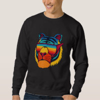 Bengalische Coole Tigerbrille Vintag Tiger L