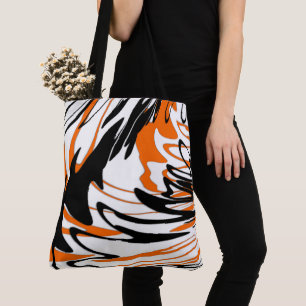 Bengalische Farbtöne in orangefarbenen und schwarz