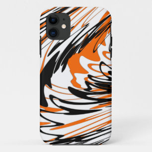 Bengalische Farbtöne in orangefarbenen und schwarz Case-Mate iPhone Hülle