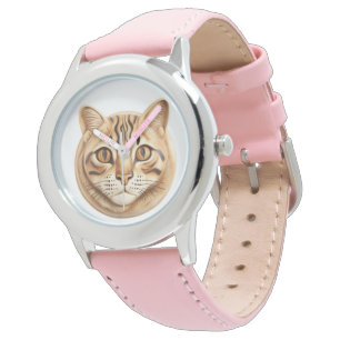 Bengalische Katze 3D Inspiriert Armbanduhr