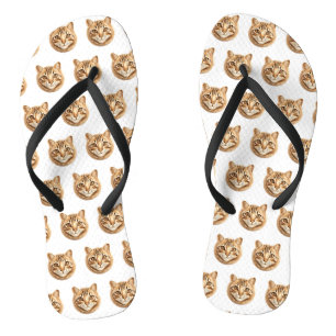 Bengalische Katze 3D Inspiriert Flip Flops