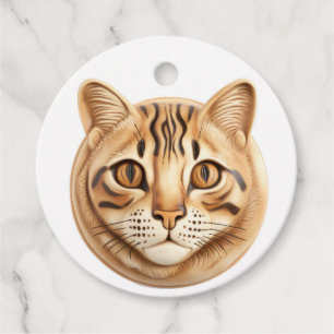 Bengalische Katze 3D Inspiriert Geschenkanhänger
