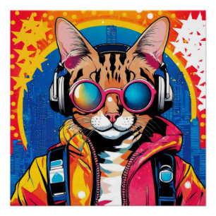 BENGALISCHE KATZE IM HAUS 7 POSTER