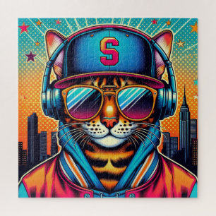 BENGALISCHE KATZE IN DER STADT-6 PUZZLE