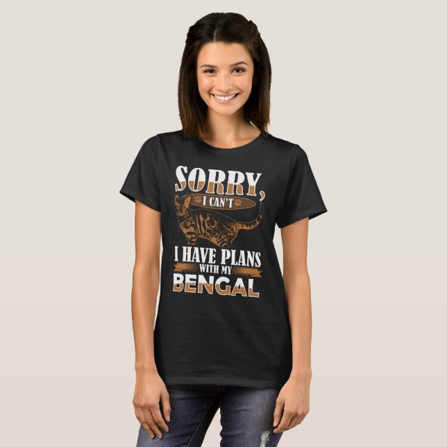 Bengalische Katze T-Shirt (Vorne ganz)
