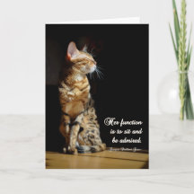 Bengalische Katzen-Gruß-Allzweckkarte