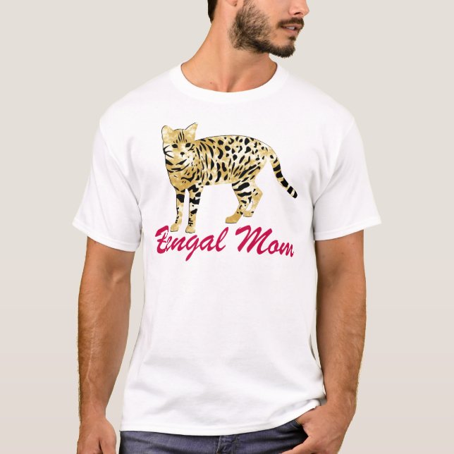 Bengalische Katzen-Mama T-Shirt (Vorderseite)