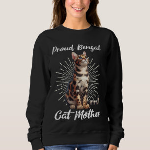 Bengalische Katzen PROUD BENGALISCHE CAT-MAMA Beng Sweatshirt