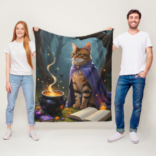 Bengalische Katzenmalerei Fleecedecke