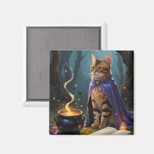 Bengalische Katzenmalerei Magnet
