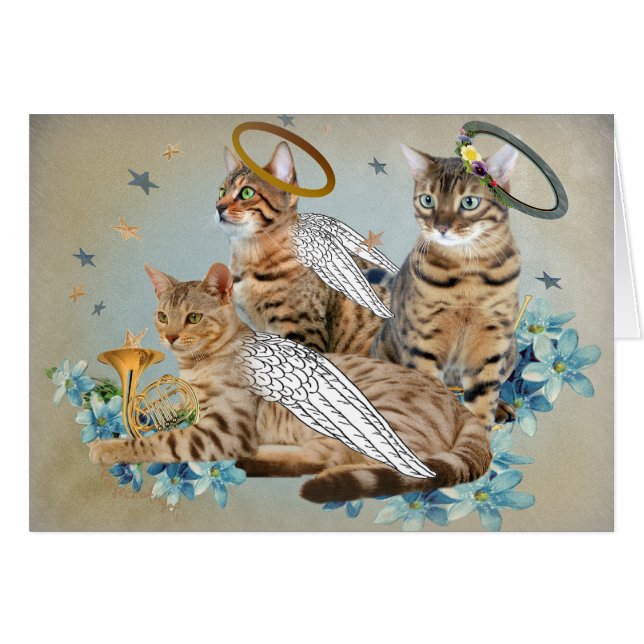 Bengalische perfekte Engelskarten (Vorderseite (Horizontal))