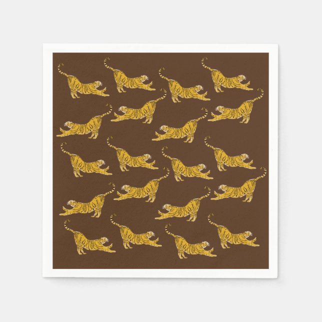 Bengalische Tiger Custom Serviette (Vorderseite)