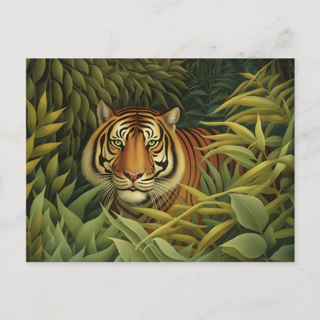 Bengalische Tiger Digitale Kunst Postkarte (Vorderseite)