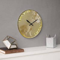 Bengalische Tiger Gold Coin, Wall Clock