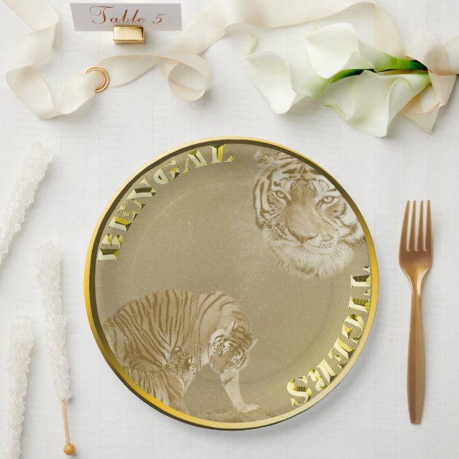 Bengalische Tigers Gold Coin, Paper Teller (Hochzeit)