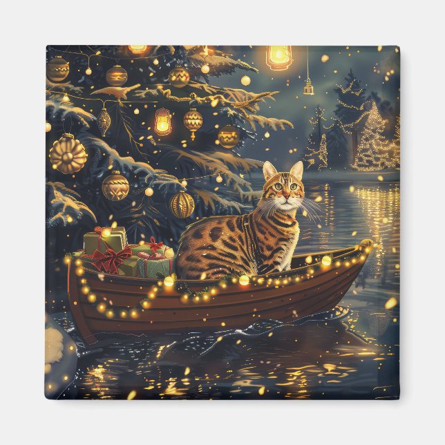 Bengalische Weihnachtsreise Magnet (Vorne)
