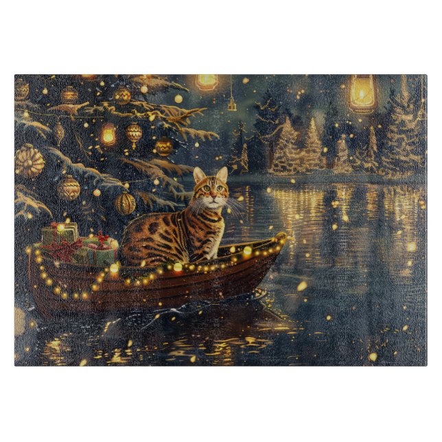 Bengalische Weihnachtsreise Schneidebrett (Vorderseite)