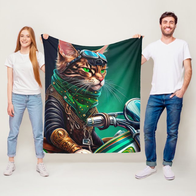 Bengalischer Cat Drike St. Patrick's Day Fleecedecke (Beispiel)
