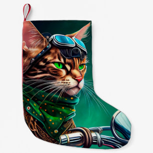 Bengalischer Cat Drike St. Patrick's Day Kleiner Weihnachtsstrumpf