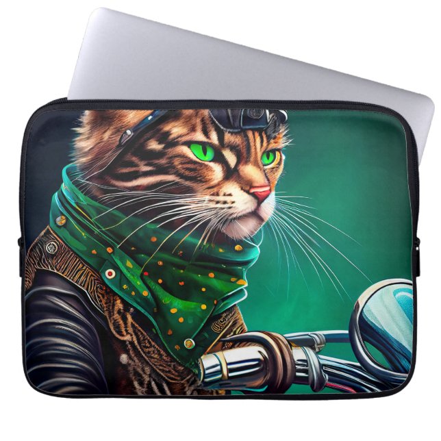 Bengalischer Cat Drike St. Patrick's Day Laptopschutzhülle (Vorderseite)