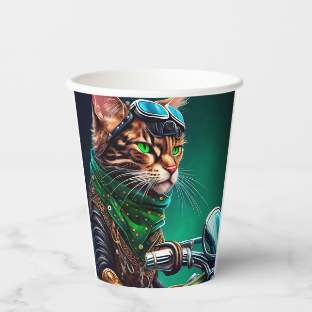 Bengalischer Cat Drike St. Patrick's Day Pappbecher (Vorderseite)