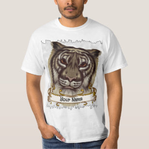 Bengalischer Tiger-individuelle Name T-Shirt