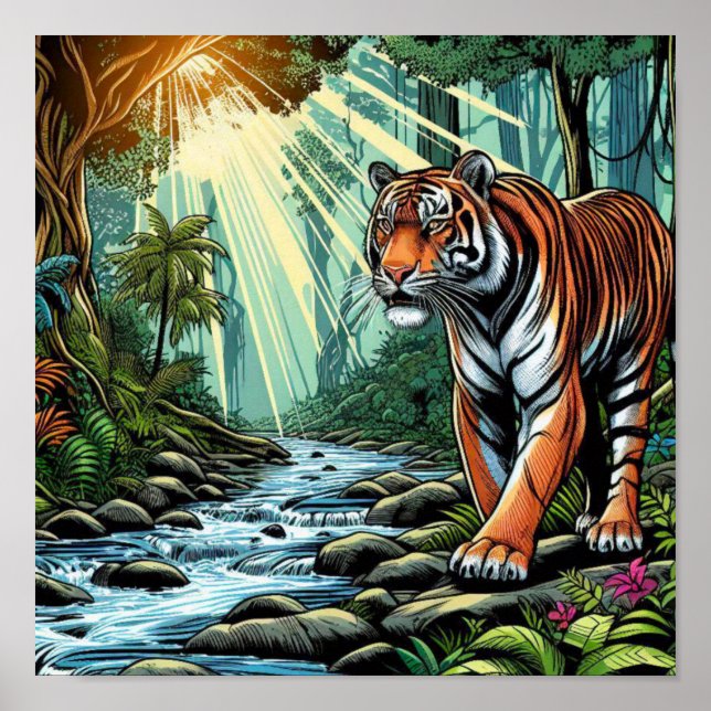 BENGALISCHER TIGER POSTER (Vorne)