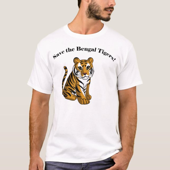 Bengalischer Tiger T-Shirt (Vorderseite)