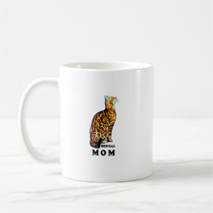 Bengalisches Cat Mama Shirt Hausgebratenes Brown B Kaffeetasse