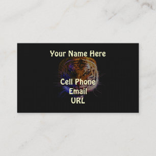 Bengalisches Tiger Big Cat Wildlife Visitenkarte