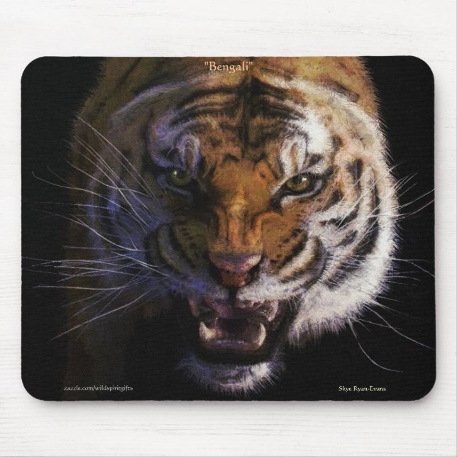 Bengalisches Tiger Kunstmuseum Mousepad (Vorne)