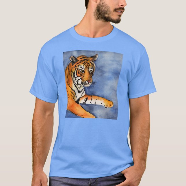 Bengalisches Tiger (Orange) Kunsthandwerk Shirt (Vorderseite)