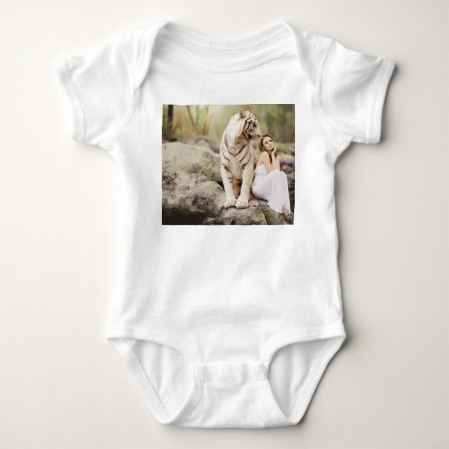 Bengalisches Tiger und Lady Baby Strampler (Vorderseite)