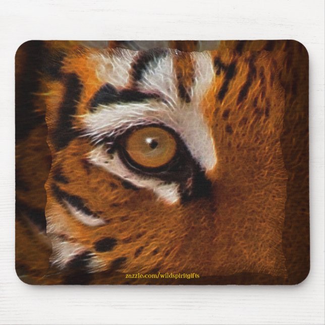 Bengalisches Tigerschaum Auge des Tiger Wildlife M Mousepad (Vorne)