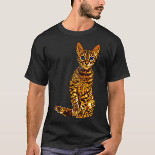 Bengalkatze Haustier, Neues Design für Kätzchen, K T-Shirt