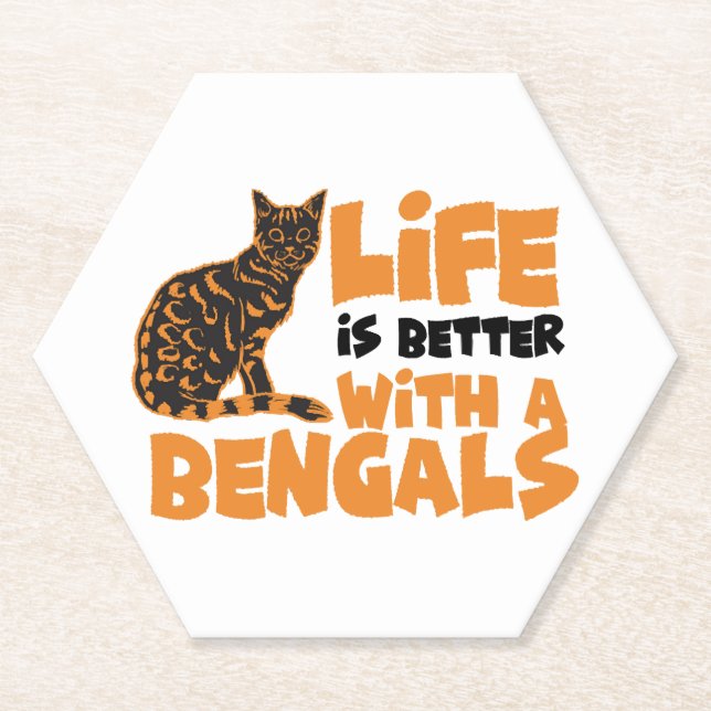 Bengalkatzen    untersetzer (Vorderseite)