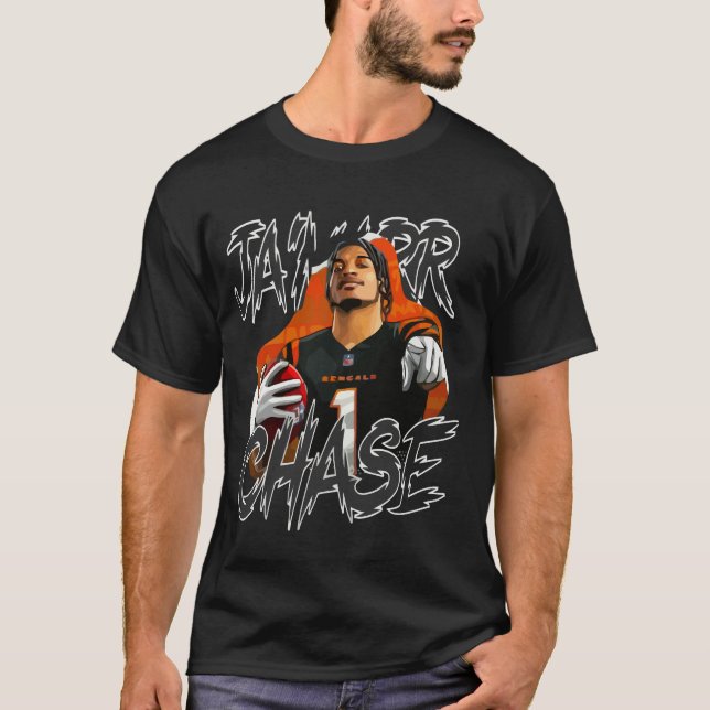 Bengals Jam'aar Chase Cincinnati Superbowl T-Shirt (Vorderseite)